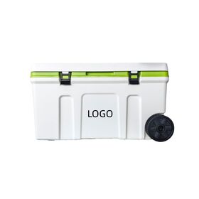 56L duro mango enfriadores caja pesca playa hielo refrigerador caja con ruedas