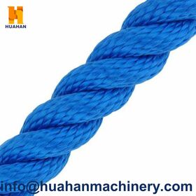 8 Strands Braided PP Rope Durable Polyester Nylon Braided Line 12mm To 96mm, White/Yellow/Gray.
