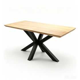 Chêne rustique Table à manger pour usage commercial