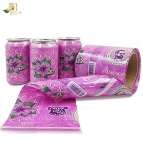 GH-Printing Manga Termorretráctil de PVC Personalizada, Película Plástica Termorretráctil para Latas de Bebidas de Frutas y Etiquetas de Embalaje de Plástico