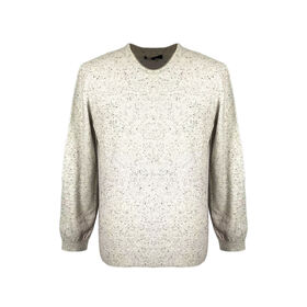 OEM Herren Pullover-Strickpullover mit Rundhalsausschnitt und Neps-Garn für den täglichen Gebrauch