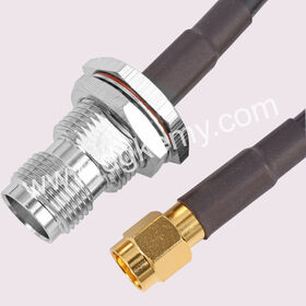 TNC Female to SMA Male RG58 Adapter Cable, TNC Female Bulkhead Jack waterproof to SMA Male Plug with RG58 RF Loom, manufacturer