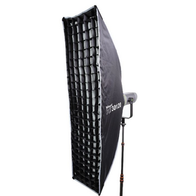 Triopo K3-30*120 CM Rechteckige Softbox, Schnellwechsel-Strip-Softbox mit Bowens-Anschluss, Diffusoren, Wabe, Tasche