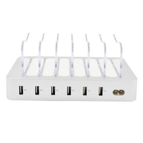Custom public desktop dc portable electric home restaurant 6 port usb mobile phone charging station for multiple devices