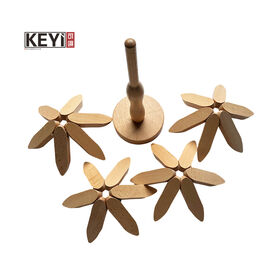 New Design Tree Shape Wood Drink Coasters With Stand Holder Heat-resistant Wood Cup Holder for Home Storage