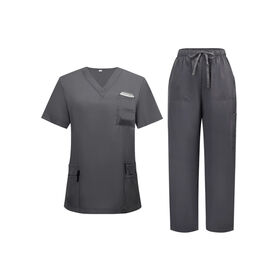 Daily Wear Medical Uniform Skin Friendly Fabric Durable Nurse Working Outfit
