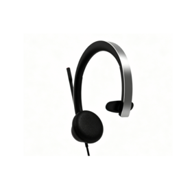 Wired Mono UC Headset for Contact Center, ENC Noise Reduction Mic, Soft Replaceable Ear Cushions, Teams Support