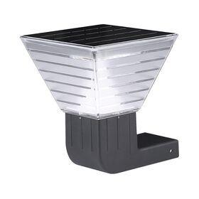 IntelliSense Solar Powered Outdoor Wall Sconce Auto On/Off PIR Motion Detection Villa Balcony Lighting