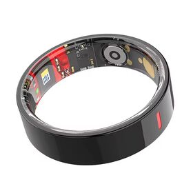 Smart Ring Health Tracker Sleep Heart Rate Blood Oxygen Blood Pressure Monitoring Remote Control App Control Stainless Steel