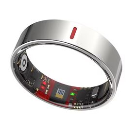 AI Health Smart Ring App Control Heart Rate Sleep Tracker Stainless Steel IP68 Waterproof 5 ATM Magnetic Charging