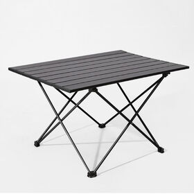 Meja Lipat Aluminium Kompak untuk Piknik, Memancing, Pantai, Berkemah & Luar Ruang - Ideal untuk Panggangan Portabel, Pesta & Taman
