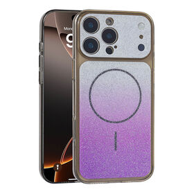 Factory price wholesale PC Magsafe phone case glitter mobile phone case for iPhone 17 Pro Max.