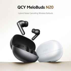 QCY MeloBuds N20 Bluetooth 6.0 ANC TWS Earbuds with 50dB Active Noise Cancellation, Multi-Point Connection, 6MIC, support OEM/ODM