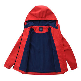 Newly style Girls' Casual Trench Style with Zipper Closure Waterproof Warm Solid Jacket