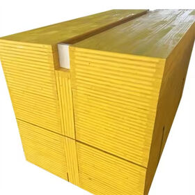 Anti-slip Yellow Face Hardwood Plywood Construction Material
