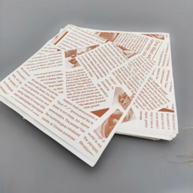 Nouvelle arrivée Personnalisé Imprimé Emballage Alimentaire Papier Sulfurisé Burger Sandwich Emballage Papier D'emballage