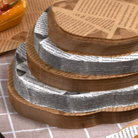 Lebensmittelechter Burger-Verpackungspapier, Neuestes Design, Backpapier für Fast-Food-Restaurants, Hergestellt aus Zellstoff mit PE-Beschichtung, Brot