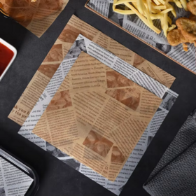 Verkaufen Sie wie heiße Kuchen 4-8 Farben benutzer definierte Burger Butter Sandwich Verpackung Wrap Verpackung Lebensmittel sicher Papier