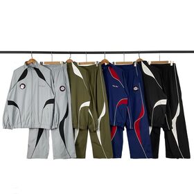 Men's Designer Nylon Tracksuit Quick Dry Track Pants Top Jacket Running Joggers Activewear Gym Sweatsuits Sports Wear Top Quality