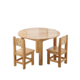 2026 Factory Direct Sales Kids Table and Chair Set Wooden Early Learning Furniture for Kindergarten
