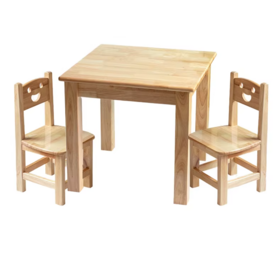 2026 Factory Wholesale Children Modern Wooden Table Chair Sets Kindergarten Daycare Childcare Center
