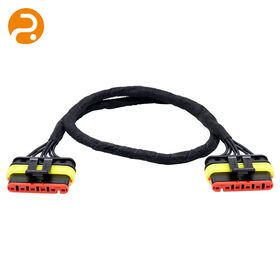 Automotive Grade 5 Pin Wire Harness Assembly with Molex Connectors for Industrial Electronics and Computer Systems