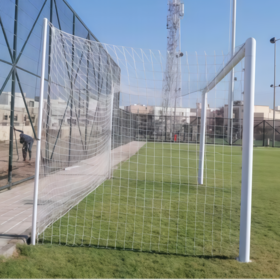 Irregular-Shaped Aluminum Football Goal Net Set Professional Outdoor Training Soccer Field Sport Equipment CE Certified