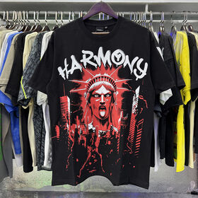 HARMONY New Age Men T-shirt Designer 2026 Cotton Graphic Printing Streetwear Hip Hop Tshirts