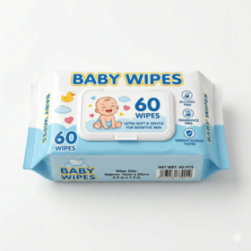 OEM Mild Antibacterial Care Baby Wipes for Baby Diaper Area Protection