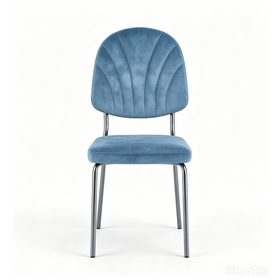 Chaise de Banquet de Luxe en Velours Bleu pour Événements