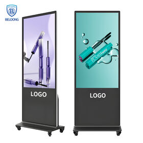 4K 32-86 Inch smart vertical advertising machine touch screens Metal Floor Stand Digital Signage Player forand Welcome Display