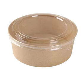 Custom Eco Friendly Single Wall Disposable Soup Paper Cup Food Packaging Container Durable Food Paper Plates and Bowls with Lids