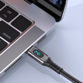 LED-Display-Kabel, zeigt Echtzeit-Ladeleistung, USB 4 Gen 3 LED-Display-Kabel, LED-Display zeigt Echtzeit-Lade-Zink
