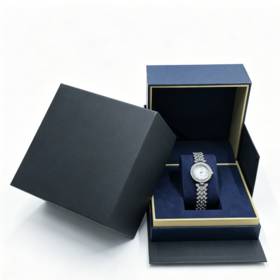 Wholesale Premium Velvet Lining Crocodile Grain Watch Presentation Box for Luxury Timepiece Storage and Countertop Single Stand