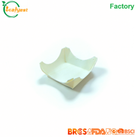 FSC Disposable Wooden Mousse Cup 40-100mm Food Grade