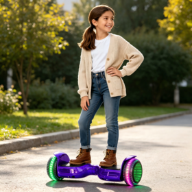 China Direct Supply, Factory Prices Self-Balancing Patent & Safety Certified Hoverboard with LED Wheels for Children's Ride-On Toy