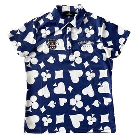 Heiß verkaufte Damen-Golf-Poloshirts mit individuellem Logo - Hochwertiges, atmungsaktives Kurzarm-Poloshirt aus Polyester