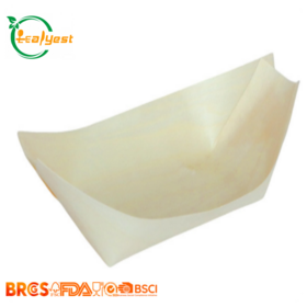 FSC Certified Disposable Wooden Boat Tray, Food Grade Sushi Tray, Biodegradable & Compostable