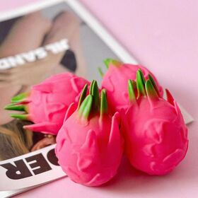 Mainan Squishies Rising Lambat untuk Pereda Stres Anak-anak dan Dewasa - Buah Naga Pereda Stres dan Kecemasan, Rebound Lambat untuk Dewasa