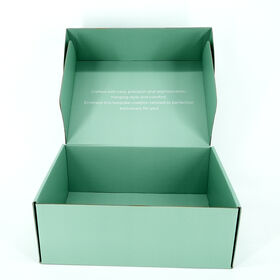 Whole-sale Green Premium Rigid Cardboard Paper Mailer Box