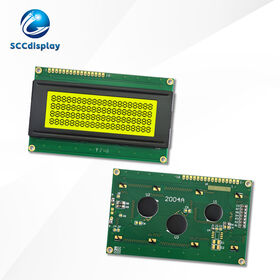 Industrial Control LCD Screen SJXD2004A STN Yellow Positive 98X60MM Dimension Character 20X4 Dot Matrix COB LCM Display Module
