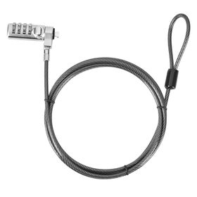 Hot Sale 4 Number Security Combination Laptop Lock Cable Lock for laptop noble wedge slot Anti Theft