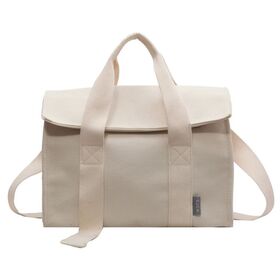 Cotton Canvas Tote Bag Casual Crossbody Shoulder Handbag Custom Logo Daily Commuter Shopping Bag