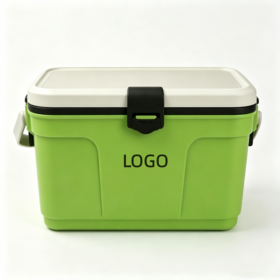 Custom 24l portátil de plástico picnic camping cofre de hielo caja del refrigerador al aire libre caja del refrigerador con mango