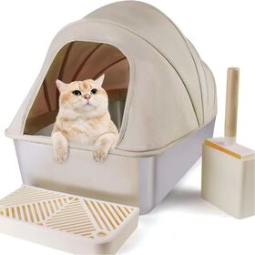 Cheap Price Pet Supplies Factory Wholesale Customized With Lid Fabric Covered Large Space Portable Stainless Steel Cat Litter Box