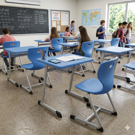 Aesthetic School Furniture: Minimalist School Desks and School Chairs for Creative Classrooms