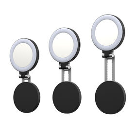 Portable 360 Magnetic Mini Phone Fill Light Selfie Portable ABS Three Color LED Adjustable Fill Light