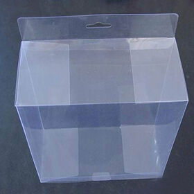 Claro plástico presente caixa embalagem display case