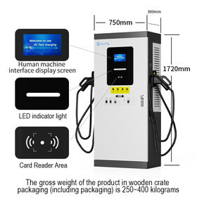 OLINK CE TUV Certified 120kW-240kW CCS2 Dual Gun DC Ev Fast Charger EV Power Station OCPP 1.6J 7 Inch LCD IP54 for Highway Fleet