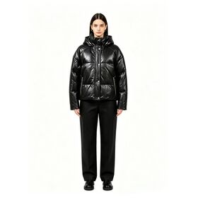 Fashion Wholesale Winter Puff Down Jacket for Woman with PU Coating Water-proof Fabric